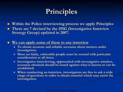 The scientific method (see Figure 4. . 7 principles of investigative interviewing